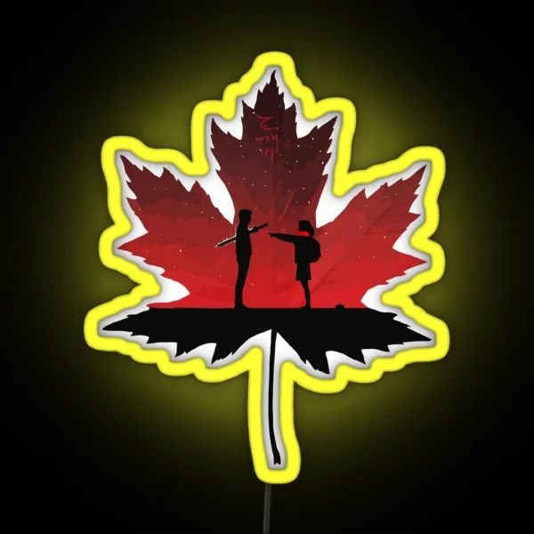 Maple Leaf Goblin K Drama RGB Neon Sign