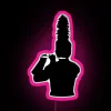 marching band piccolo rgb neon sign pink