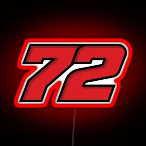Marco Bezzecchi Number 72 2024 RGB Neon Sign