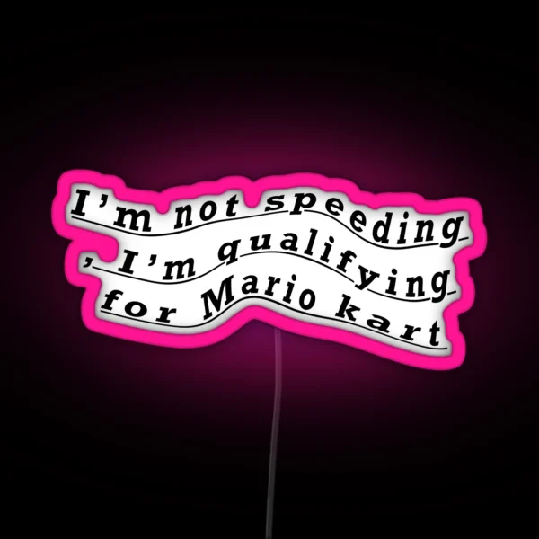 Mari Kart RGB Neon Sign