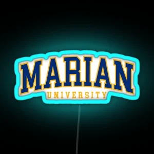 Marian College Font Curved RGB Neon Sign