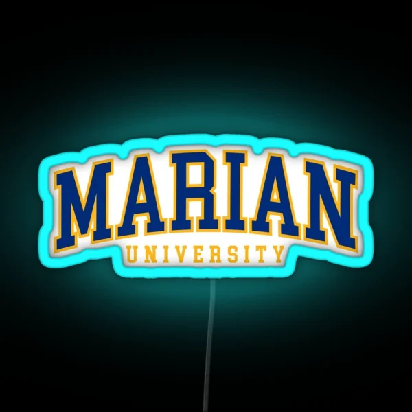 Marian College Font Curved RGB Neon Sign