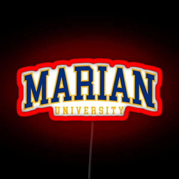 Marian College Font Curved RGB Neon Sign