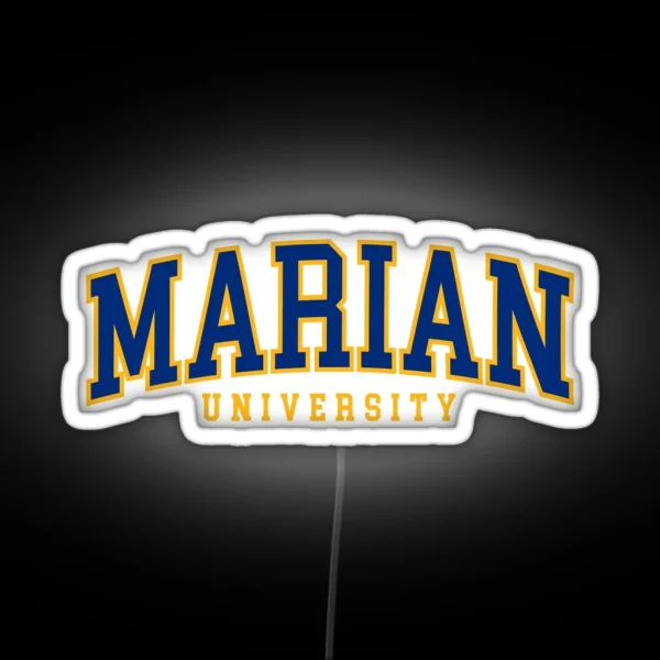 Marian College Font Curved RGB Neon Sign