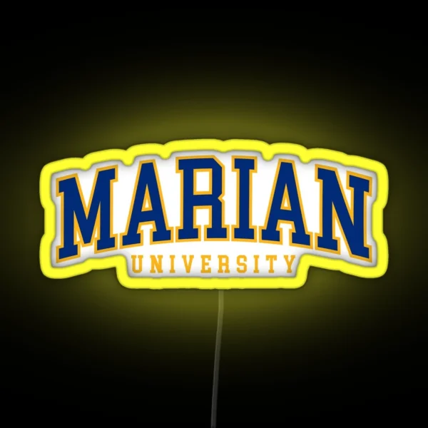 Marian College Font Curved RGB Neon Sign