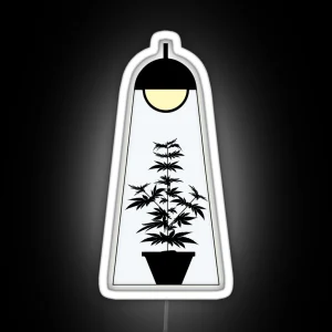 Marijuana Strains Growing Best Weed Growers And Making Dab Design RGB Neon Sign