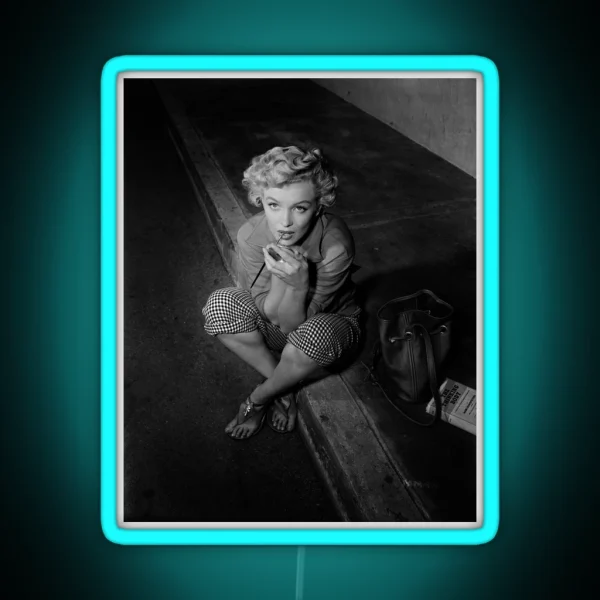 Marilyn And Makeup RGB Neon Sign