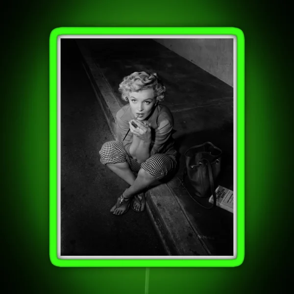 Marilyn And Makeup RGB Neon Sign