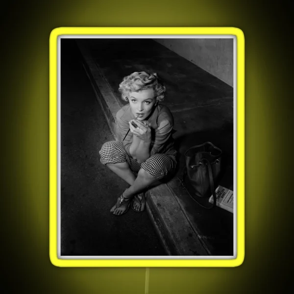 Marilyn And Makeup RGB Neon Sign
