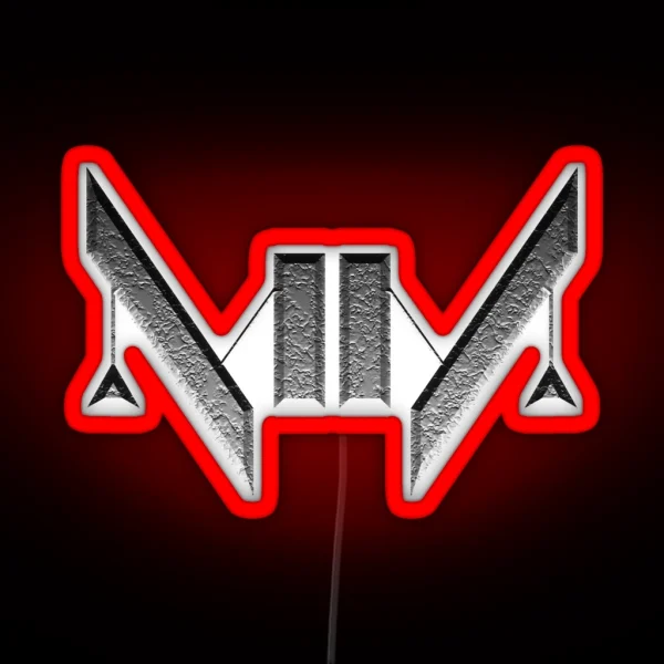 Marilyn Manson Art Deco Logo RGB Neon Sign