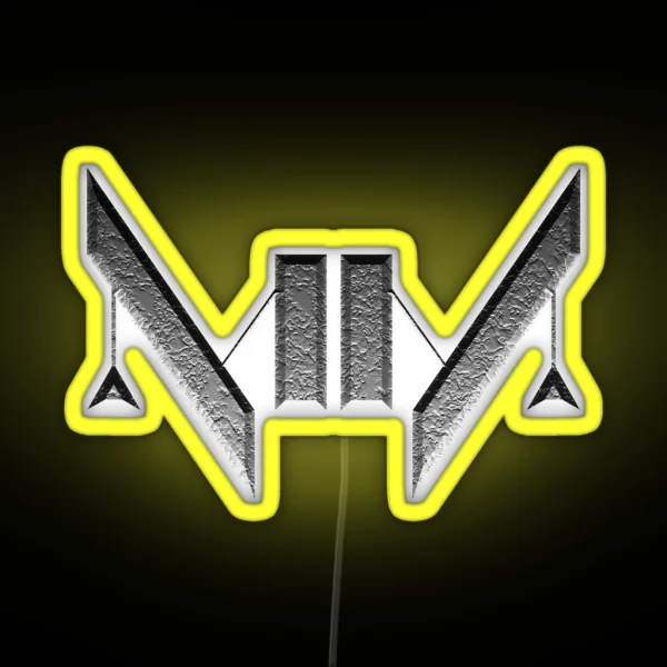 Marilyn Manson Art Deco Logo RGB Neon Sign