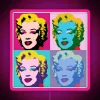 Marilyn Monroe Art Neon Sign in Vibrant Pink