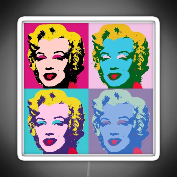 Marilyn Monroe Art RGB Neon Sign