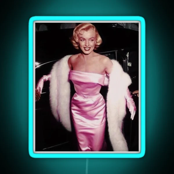 Marilyn Monroe In Pink RGB Neon Sign