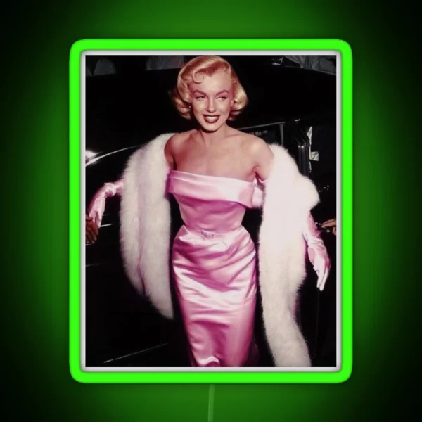 Marilyn Monroe In Pink RGB Neon Sign