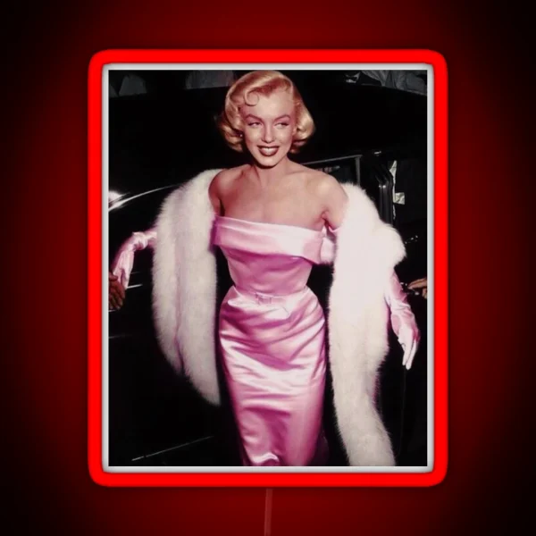 Marilyn Monroe In Pink RGB Neon Sign