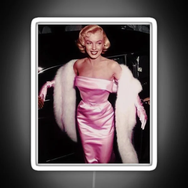 Marilyn Monroe In Pink RGB Neon Sign