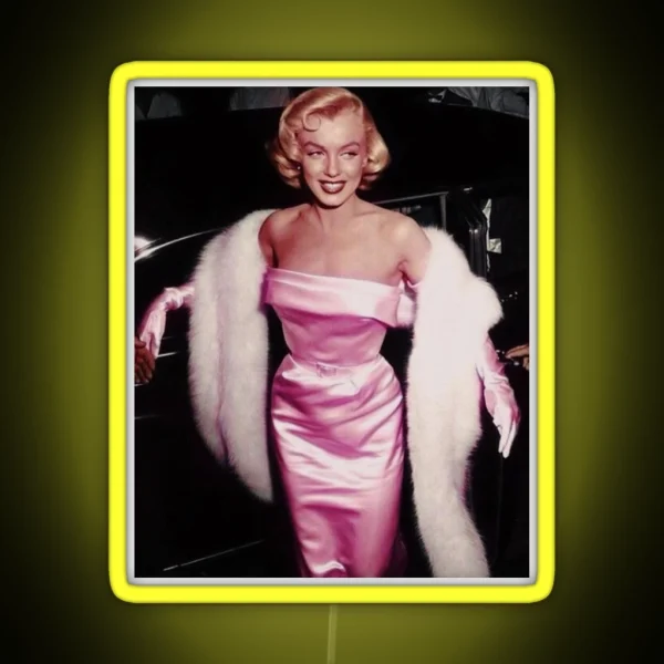 Marilyn Monroe In Pink RGB Neon Sign