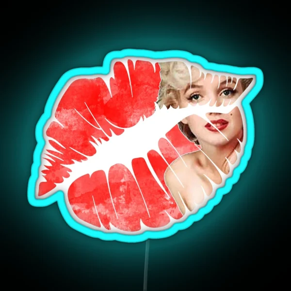 Marilyn Monroe Lips Led RGB Neon Sign