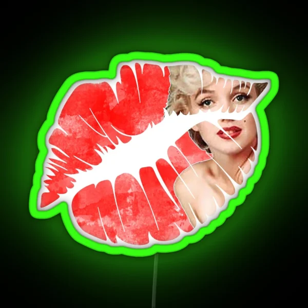 Marilyn Monroe Lips Led RGB Neon Sign