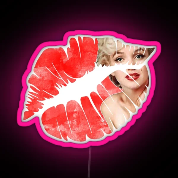 Marilyn Monroe Lips Led RGB Neon Sign