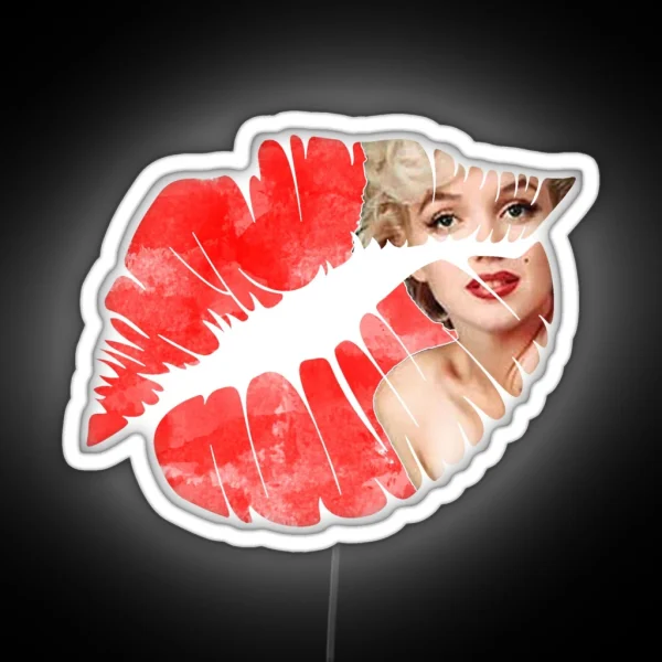 Marilyn Monroe Lips Led RGB Neon Sign