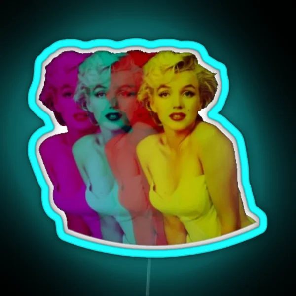 Marilyn Monroe RGB Neon Sign