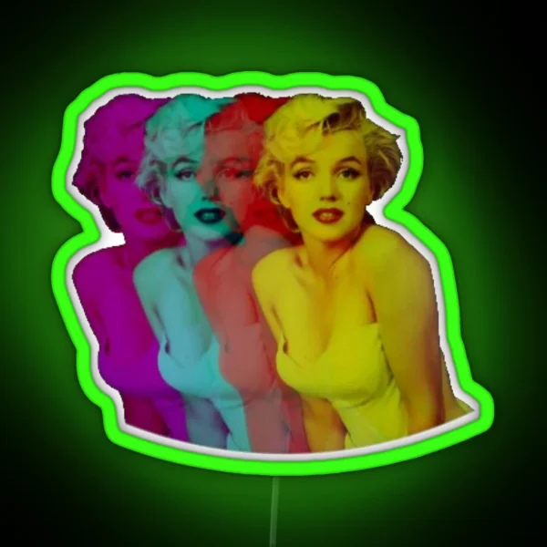 Marilyn Monroe RGB Neon Sign