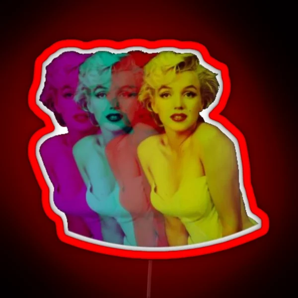 Marilyn Monroe RGB Neon Sign