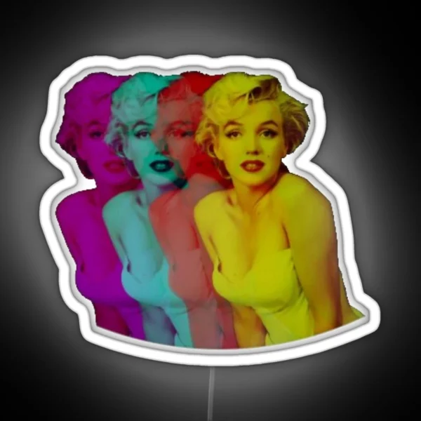 Marilyn Monroe RGB Neon Sign