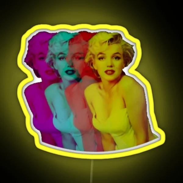 Marilyn Monroe RGB Neon Sign