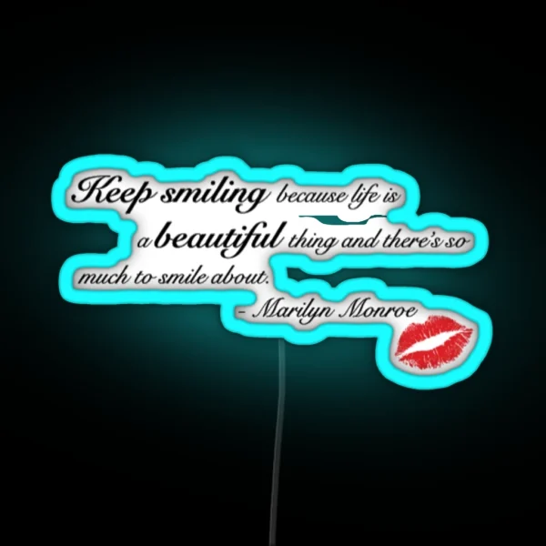 Marilyn Monroe RGB Neon Sign