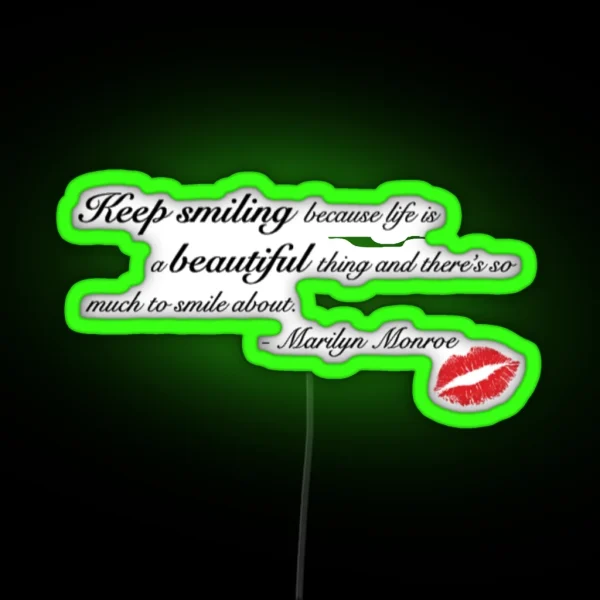 Marilyn Monroe RGB Neon Sign