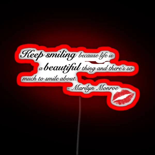 Marilyn Monroe RGB Neon Sign