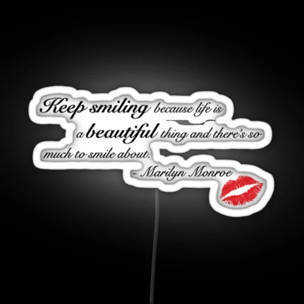 Marilyn Monroe RGB Neon Sign