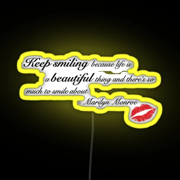 Marilyn Monroe RGB Neon Sign