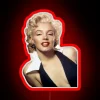 Marilyn Monroe RGB Neon Sign in Red