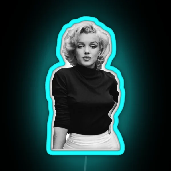 Marilyn Monroe Vintage Graphic RGB Neon Sign