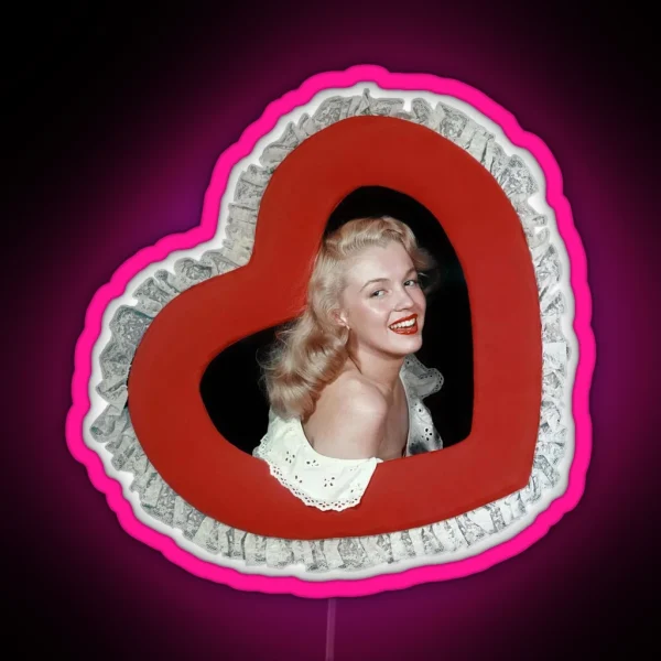 Marilyn Monroe Vintage Valentine RGB Neon Sign