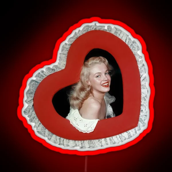 Marilyn Monroe Vintage Valentine RGB Neon Sign