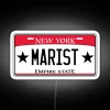RGB Neon Sign with White Background - Marist