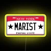 Marist RGB Neon Sign in Yellow