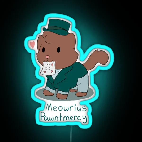 Marius Pontmercy Cat Pun RGB Neon Sign