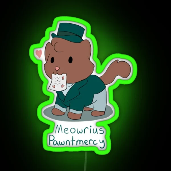 Marius Pontmercy Cat Pun RGB Neon Sign