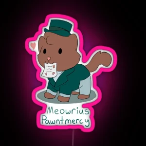 Marius Pontmercy Cat Pun RGB Neon Sign