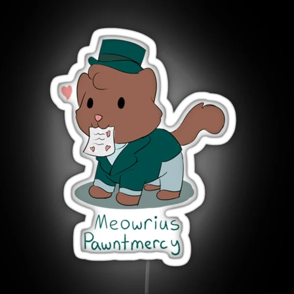 Marius Pontmercy Cat Pun RGB Neon Sign