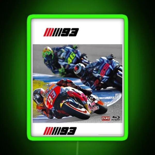 Mark Motogp Driver RGB Neon Sign