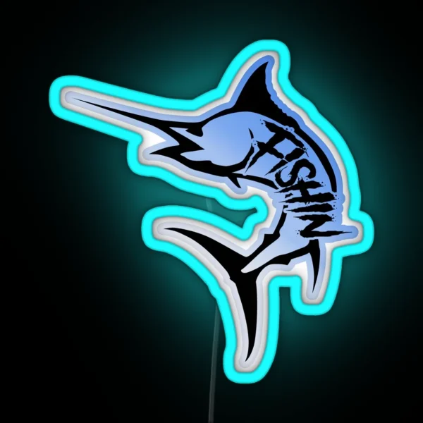 Marlin Fishin RGB Neon Sign