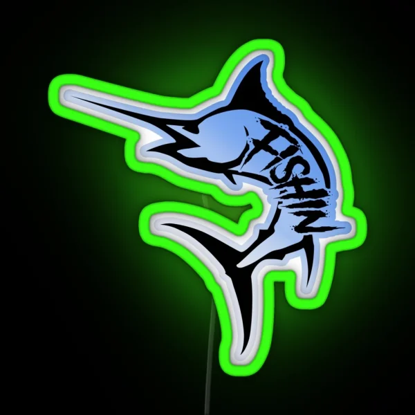 Marlin Fishin RGB Neon Sign