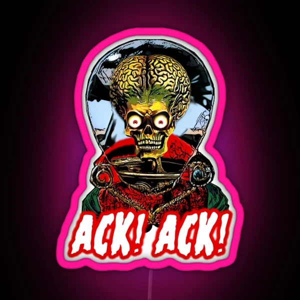 Mars Attacks RGB Neon Sign